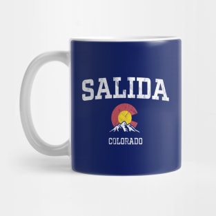 Salida Colorado CO Vintage Athletic Mountains Mug